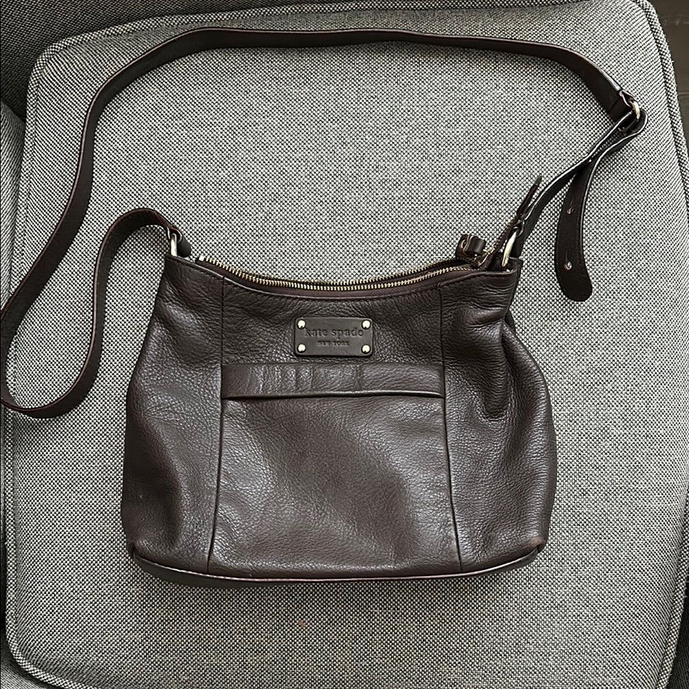 Kate Spade Chocolate Leather Crossbody Bag